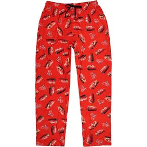 Disney Cars Men's Lightning McQueen with Logo Design AOP Adult Lounge Sleep Pajama Pants
