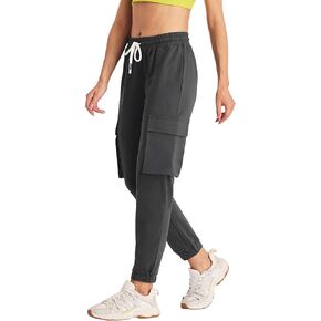 Future Flow Women Cargo Sweatpants Joggers Cotton Baggy Comfy Workout Pants with Pockets