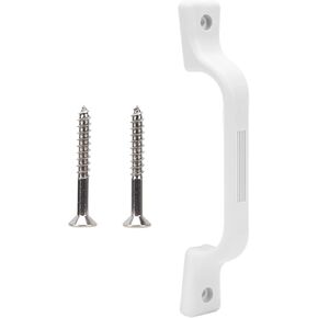 KIMISS Plastic Grab Handle Entry Door Assist Bar for RV, 9.25in Assist Bar White for RV Trailer Camper Motor Home Yacht
