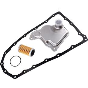 RE0F10D JF017E Transmission Filter Oil Pan Gasket Kit Compatible with Nissan Altima Maxima Quest Murano Pathfinder Infiniti Qx60 Replaces# 31728-29X0D 31726-3JX0A 31726-28X0A