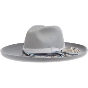 Stetson Hats Light Grey Oceanus 4in Brim Fashion Hat Grey S