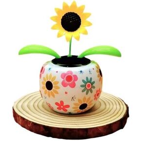 عباد الشمس الشمسية الرقص زهرة الشمسية الرقص الديكور الشمسي، تعمل بالطاقة الشمسية يتأرجح الرسوم المتحركة راقصة مكتب مكتب سيارة الديكور in Kuwait