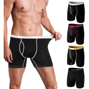 Men's Trunks Underwear - Mens Breathable Anti-Chafing Moisture Wicking Underwear 4 Pack