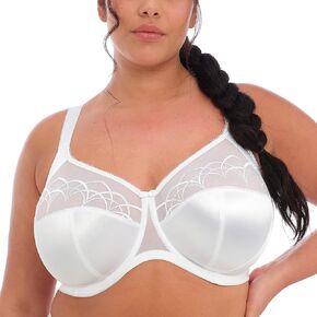 Elomi Women's Plus-Size Cate Underwire Full Cup Banded Bra,White,42GG UK/42J US