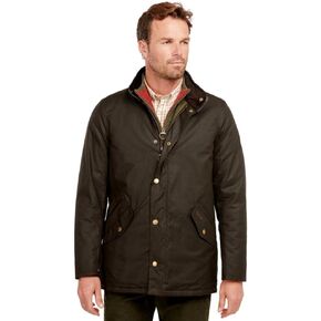 سترة بربور بريستبري الشمعية للرجال، زيتوني in Kuwait