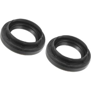 Motoforti 2 Pcs Car Crankshaft Seal Axle Seals Compatible for Toyota Corolla 1995-2008, Durable Rubber Metal Black Manual Transmission Output Shaft Seal Long-lasting