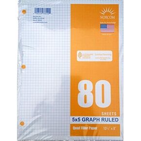 Graph Filler Paper 5x5 Ruled