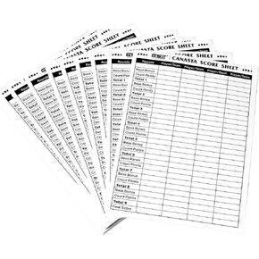 GSE Games & Sports Expert 2-Deck Canasta Cards with Point Values, Includes Canasta and Hand & Foot Game Rules, Traditional Rummy Game Playing Cards (Red)