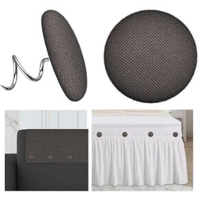 20 Pcs Upholstery Tacks Headliner Pins Fabric Covered Button Twist Pins for Sofa，Armchair Caddies, Armrest Covers,Bed Skirts, Slipcovers, Headliners Furniture（Light Grey）