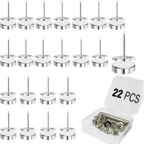 Magnetic Push Pins: for Wall Bulletin Board Strong Decorative Pushpins Clips - for Map Picture Hanging Kit Posters Holders - 22 Sets Magnet Tacks