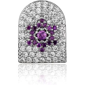 14K Gold Plated Hip Hop CZ Stones Single Grills Teeth Full Diamond Grillz Jewelry for Men Women