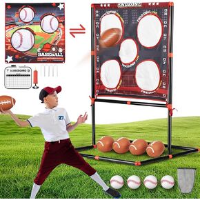 Football Toss Games Kids Toys Outdoor Sports Toddler Toys, Gifts for Ages 3-8 Years Old, Backyard, Lawn, Beach, Camping, Family Party Fun Activities