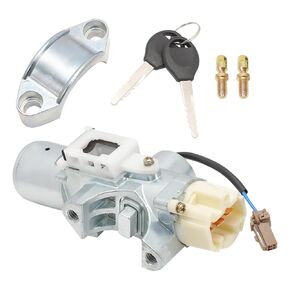 Ignition Switch Lock Cylinder Compatible for Maxima 1999-2002 Ignition Lock Cylinder Switch W/Key for Pathfinder 1999-2004 Sentra 2000-2006 Replaces#D87006J325 48700-6J025