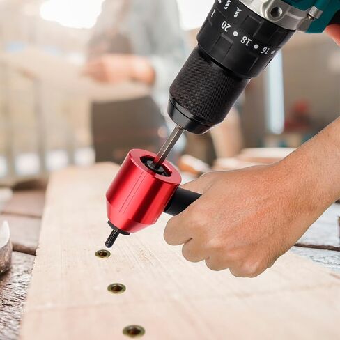 YUZES Rivet Nut Tool Drill Adapter Kit, Labor-Saving Rivet Nut Gun Cordless with 12 Mandrels and 260 PCS Rivet Nuts, Rivnut Tool Kit for Nutsert, Cars, Metalwork, Home Improvement, DIY - 30 Series in Saudi Arabia