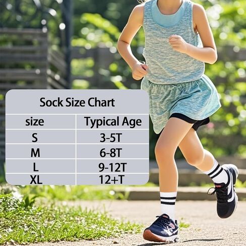 4 Pairs of Boys' Athletic Socks Children's Soft Cotton Striped Socks Boys and Girls Retro Striped Socks in Saudi Arabia