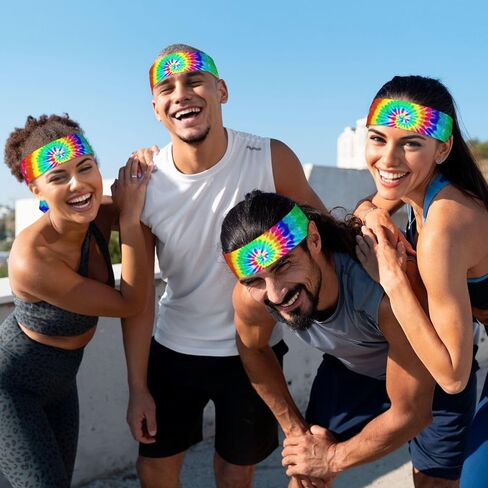Yellow Dragon Black Sports Head Tie Headbands for Men Women Boy and Girl Sports Sweatbands for Running Basketball Yoga Exercise Workout Quick Drying and Non-Slip Workout Stretchy Hairband in Saudi Arabia