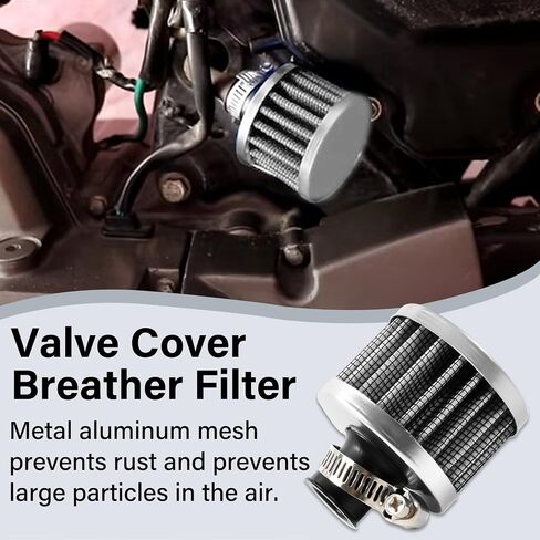 Valve Cover Breather Filter 18mm K-swap Vent Crankcase Breathe Car Accessories for Acura Integra RSX Civic K-Series US K-swap K20 K20A K24 in Saudi Arabia