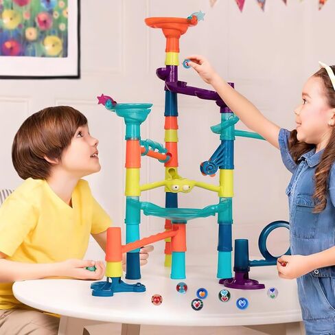 هدية AMOR 10 قطع من الكرات الزجاجية، كرات زجاجية ملونة مقاس 0.63 بوصة في صندوق صفيح لألعاب الأطفال in Kuwait