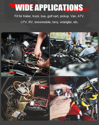 BJZ 2 Pin Car Connectors BJZ Waterproof 22AWG Automotive Electrical Connectors, Quickly Connect or Disconnect 2-Wires Connectors for Car Trailer Truck Bus Van Marine Boat Yacht (10 Kits) in Kuwait