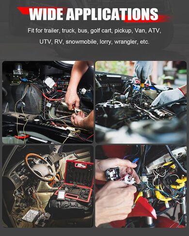 BJZ 2 Pin Car Connectors BJZ Waterproof 22AWG Automotive Electrical Connectors, Quickly Connect or Disconnect 2-Wires Connectors for Car Trailer Truck Bus Van Marine Boat Yacht (10 Kits) in Kuwait