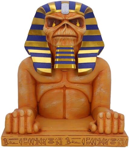 Nemesis Now Iron Maiden Piece of Mind Bust Box (Small) 12cm, Resin, Officially Licensed Iron Maiden Merchandise, Piece of Mind Eddie Bust Box, Bust and Storage Box, Cast in Resin, Hand-Painted in Kuwait