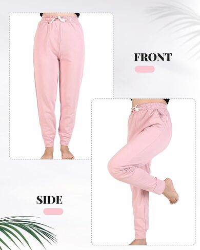 4 أزواج من سراويل الركض للأطفال والبنات والأولاد الصغار، سراويل رياضية ناعمة للفتيات مع جيوب ورباط in Kuwait