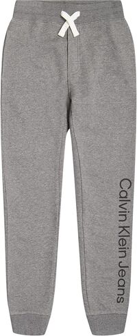 Calvin Klein Boys' Big Pull-on Fleece Jogger Sweatpants, Drawstring Closure in Saudi Arabia
