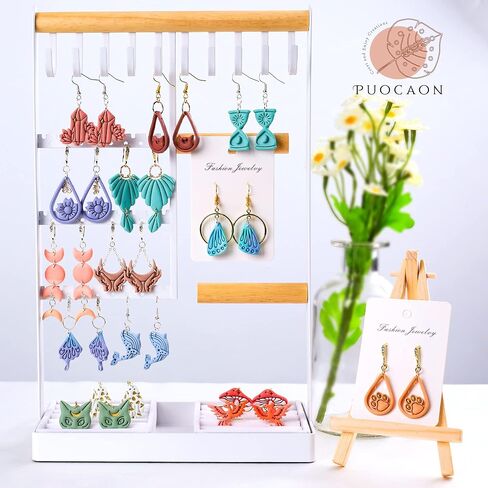 Puocaon Ghost Polymer Clay Cutters - قواطع طين الهالوين لصنع المجوهرات من طين البوليمر، قواطع طين بوليمر مخيف للأقراط، قواطع أقراط طين البوليمر الشبح اللطيفة 5 أشكال in Saudi Arabia