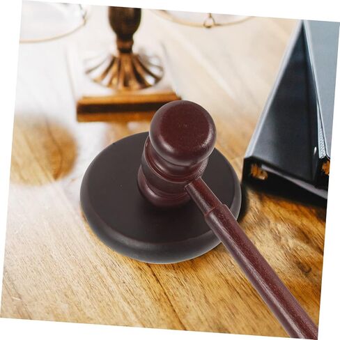 KALLORY Mini Hammer 1 Set Judge Hammer Kid Toys Wooden Playset Wood Child Ornaments Solid Wood Gavel in Saudi Arabia