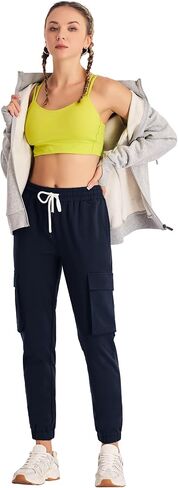 Future Flow Women Cargo Sweatpants Joggers Cotton Baggy Comfy Workout Pants with Pockets in Saudi Arabia