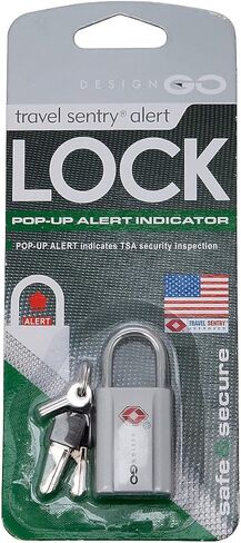 قفل تنبيه السفر من Design Go باللون الأخضر، مقاس واحد in Kuwait