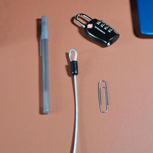 قفل Lumintrail مكون من 3 أرقام معتمد من إدارة أمن المواصلات الأمريكية، حزمة من 6 قطع مع عشرة كابلات بطول 4 أقدام in Kuwait