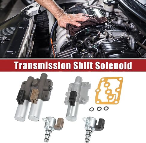 ACROPIX Transmission Shift Solenoid Replacement Fit for Honda Odyssey - Pack of 4 Silver Tone Bronze Tone Black Brown in Saudi Arabia