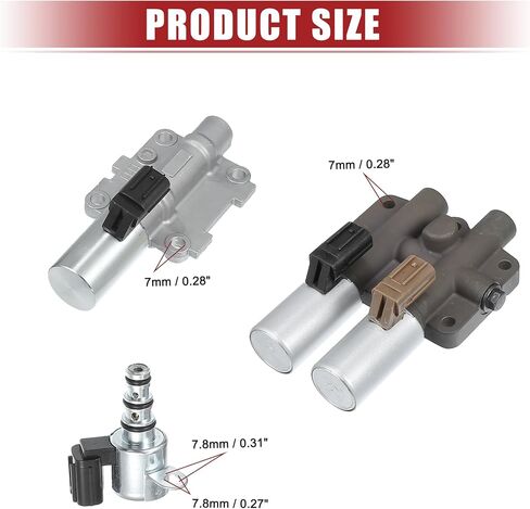 ACROPIX Transmission Shift Solenoid Replacement Fit for Honda Odyssey - Pack of 4 Silver Tone Bronze Tone Black Brown in Saudi Arabia