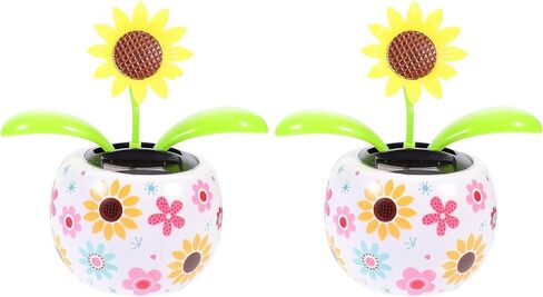 عباد الشمس الشمسية الرقص زهرة الشمسية الرقص الديكور الشمسي، تعمل بالطاقة الشمسية يتأرجح الرسوم المتحركة راقصة مكتب مكتب سيارة الديكور in Kuwait