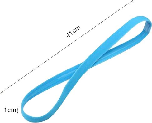 3Pcs Black Elastic Thin Sports Headband, Athletic Non Slip Skinny Headband for Women Men Boys Girls,Silicone Grip Hairband Mini Sweat Band for Workouts Cycling Football Running Yoga Basketball Gym in Saudi Arabia