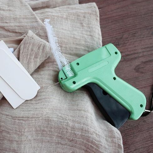مسدس علامات للملابس، مسدس بطاقة السعر مع 5 إبر و1000 مشبك تثبيت، مسدس علامة للملابس (أخضر فاتح) in Kuwait