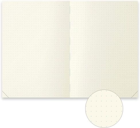 DESIGNPHIL Midori 15313006 Notebook، MD Notebook، Journal، A5، صفحة واحدة في اليوم، Dot Square A in Saudi Arabia