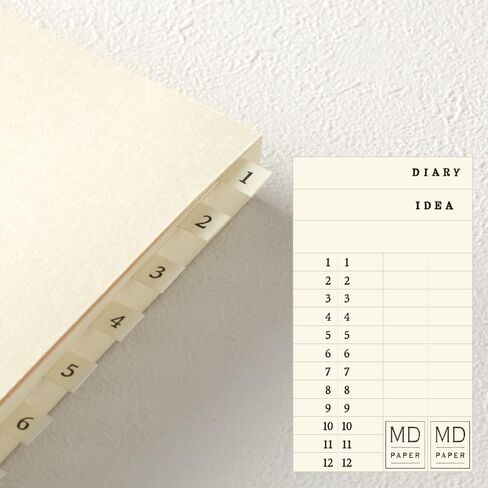 DESIGNPHIL Midori 15313006 Notebook، MD Notebook، Journal، A5، صفحة واحدة في اليوم، Dot Square A in Saudi Arabia