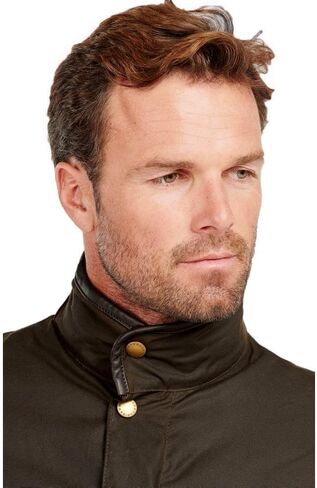 سترة بربور بريستبري الشمعية للرجال، زيتوني in Kuwait