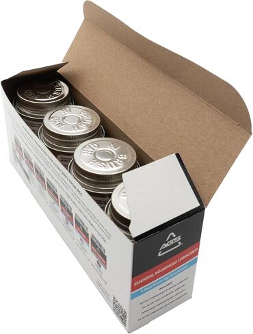 مجموعة AGS Automotive Solutions 4oz مجموعة متنوعة من مواد التشحيم المنزلية للفرشاة - تتضمن شحم عازل، ومواد تشحيم متعددة الأغراض، ومواد تشحيم باب المرآب، وشحم الليثيوم الأبيض (4 عبوات) in Saudi Arabia