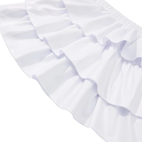 Century Star Girls' Sparkle Metallic Skirts Girls Layers Ruffle Sequin Skirt Tutu with Sunglasses for Kids Outfit for Girls in Saudi Arabia