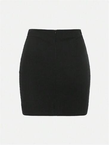 Milumia Girl's V Cut Low Waist Asymmetrical Hem Wrap Short Skirts in Saudi Arabia