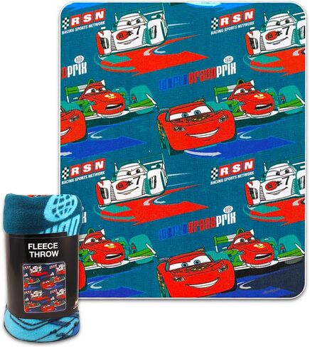 Disney Pixar Cars Blanket Set - Bundle with 45x60 Lightning McQueen Blanket, Temporary Tattoos, More | Disney Cars Bed Sheets, Disney Cars Room Decor for Boys in Saudi Arabia