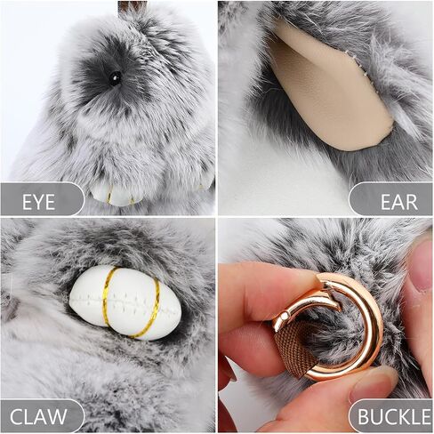 Bunnylulu Keychain with Box, Bunnylulu Keychain with Tin, Plush Bunny Keychain Decoration, Cute Bunny Bunnylulu in Saudi Arabia