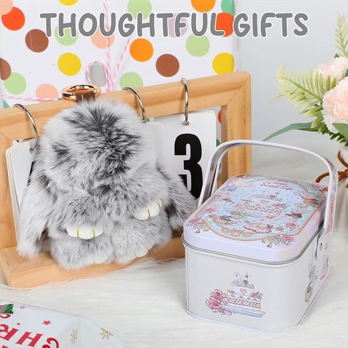 Bunnylulu Keychain with Box, Bunnylulu Keychain with Tin, Plush Bunny Keychain Decoration, Cute Bunny Bunnylulu in Saudi Arabia