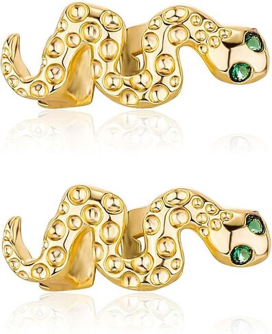 Psivika 2 جهاز كمبيوتر شخصى ثعبان مثلج من الماس الأسنان Grillz للرجال والنساء، وشوايات الهيب هوب لأسنانك أعلى وأسفل، مغني الراب زي تأثيري الأسنان والمجوهرات والاكسسوارات in Kuwait