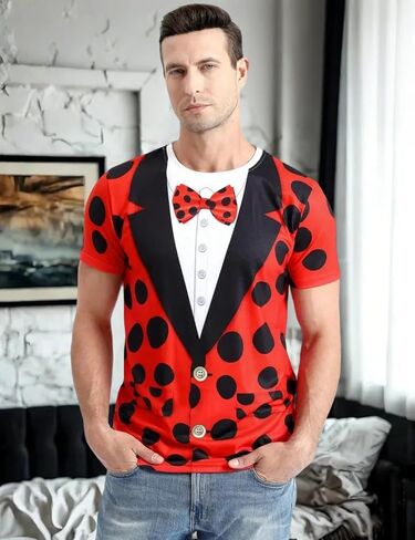 Funny World Men's Animal Print Tuxedo T-Shirts in Saudi Arabia