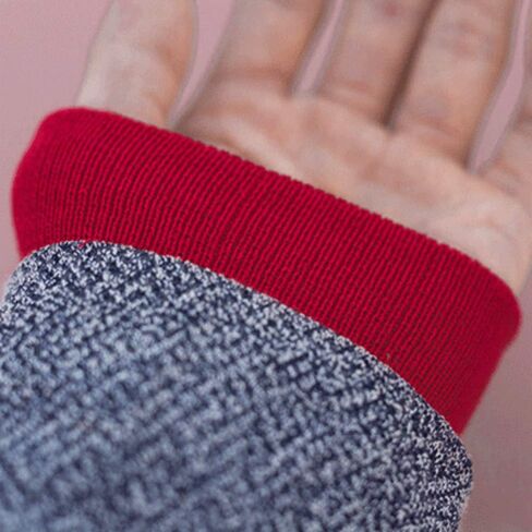 Tong Gu Cotton Stretch Knit Rib Cuff Trim Triming Fabric Sweater Jacket Sewing DIY (1 Pair, Navy Blue) in Kuwait