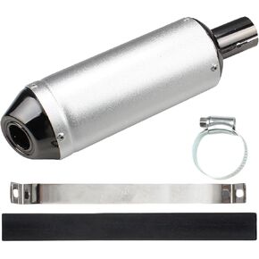 1.1" Motorcycle Slip On Muffler,28mm Universal Muffler Exhaust Slip on Exhaust Pipe Clamp Pipe For Dirt Bike Street Bike Scooter ATV Racing